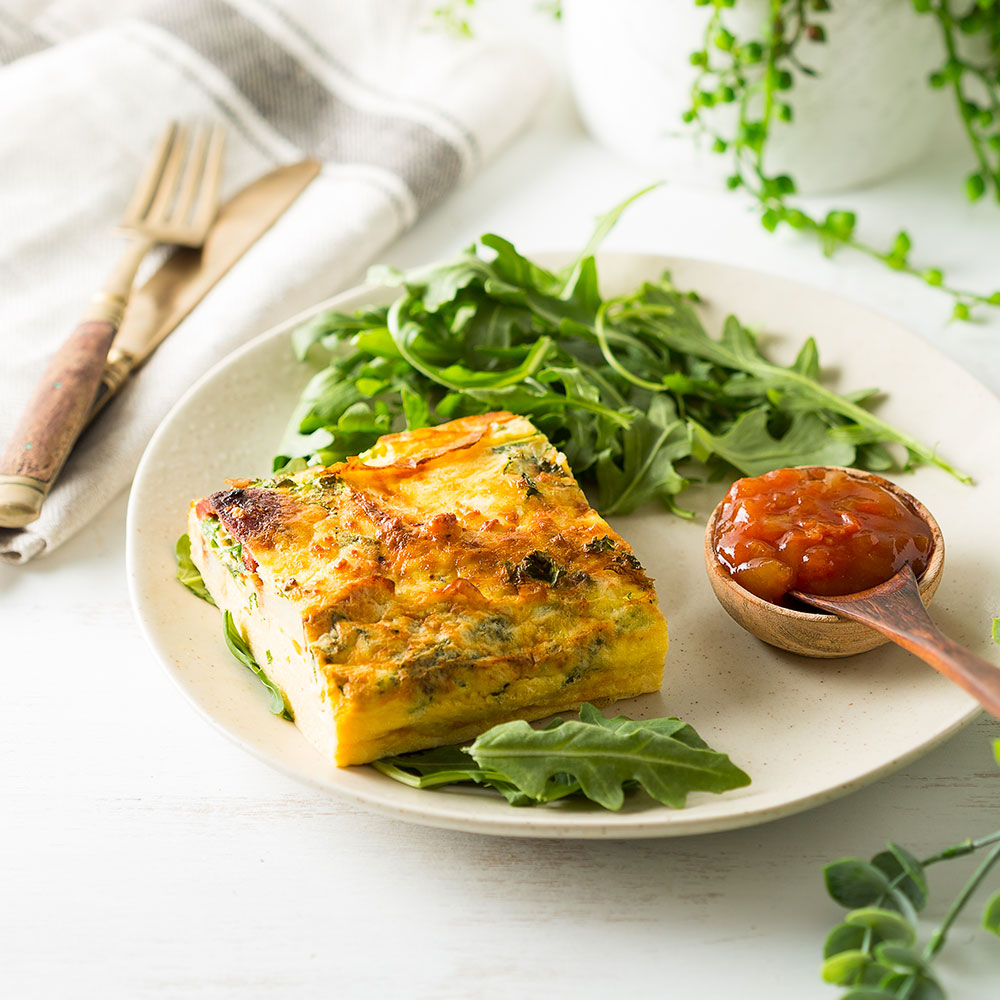 Chorizo, Kale &amp; Potato Frittata