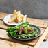 Steak w Thick Cut Chips & Greens