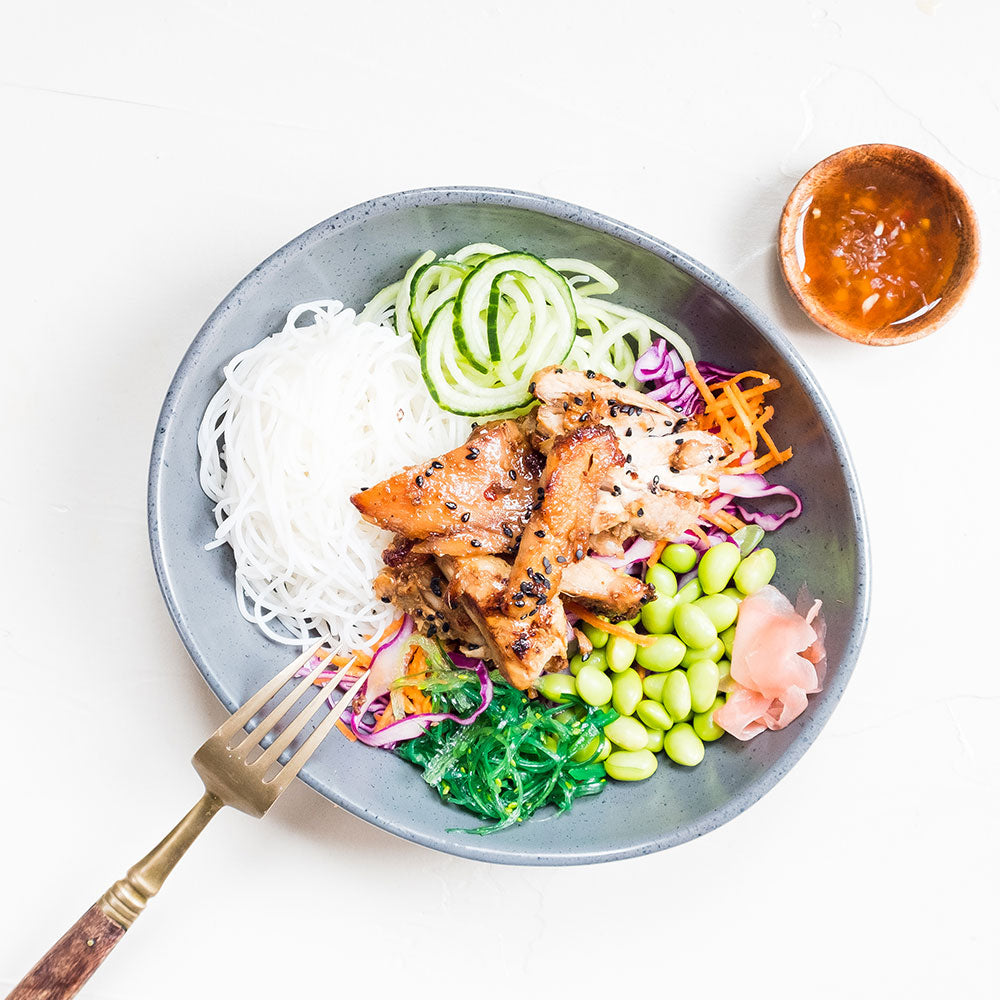 Teriyaki Chicken Poke Bowl