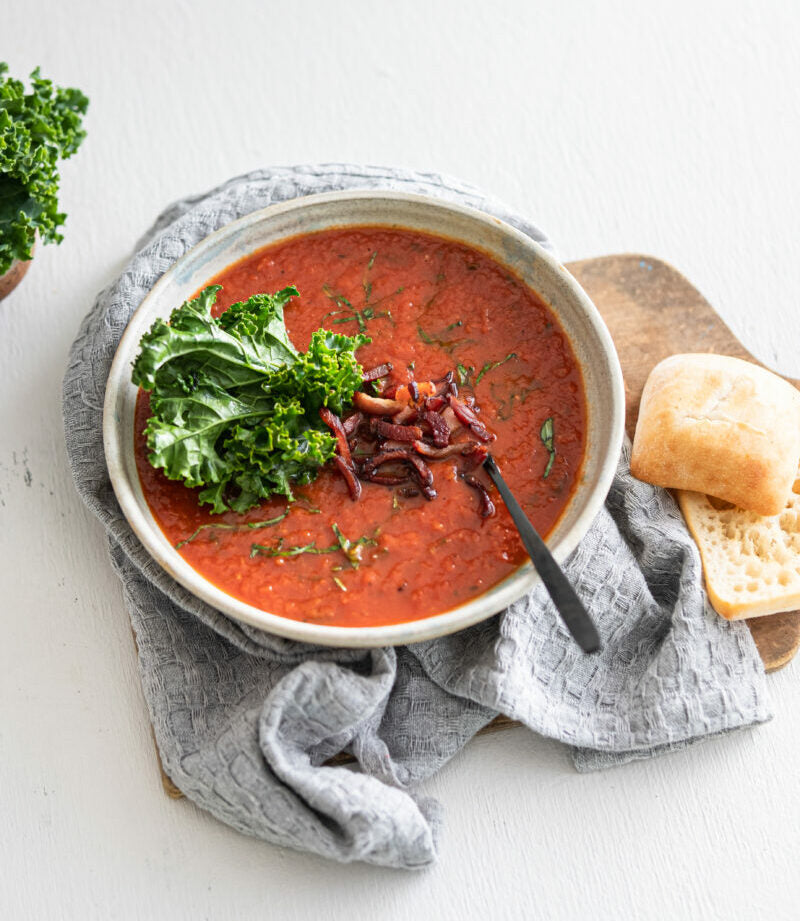 Tomato, Bacon and Basil Soup